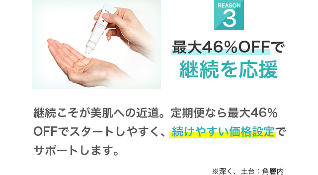 3. 最大33％OFFで継続を応援